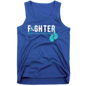 Fighter Warrior Cervical Cancer Awareness Funny Gift Great Gift Tank Top