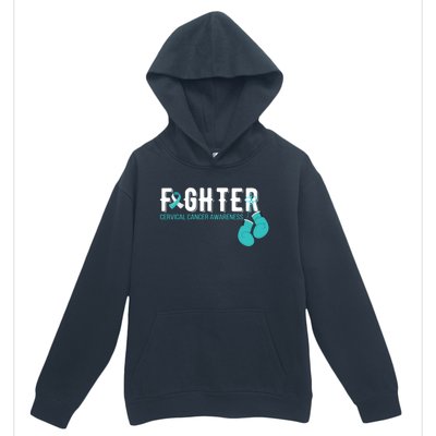 Fighter Warrior Cervical Cancer Awareness Funny Gift Great Gift Urban Pullover Hoodie