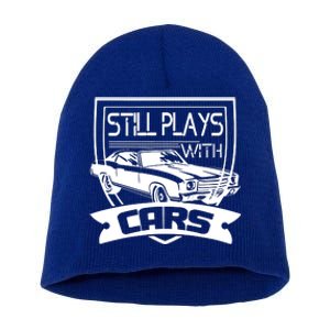 Father With Cars Short Acrylic Beanie