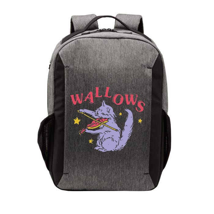Funny Wallows Cat Fiddle Vector Backpack