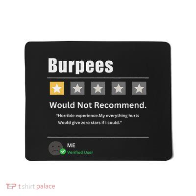 Funny Workout Costume Adults Black Modern Mousepad
