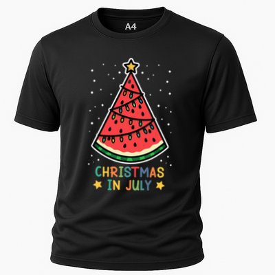 Funny Watermelon Christmas in July Wo  Performance Shirt