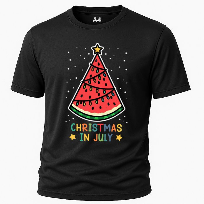 Funny Watermelon Christmas in July Wo  Performance Shirt
