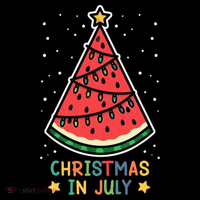 Funny Watermelon Christmas in July Wo  T-Shirt