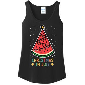 Funny Watermelon Christmas in July Wo  Ladies Essential Tank