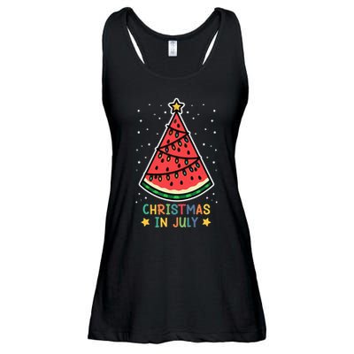 Funny Watermelon Christmas in July Wo  Ladies Essential Flowy Tank