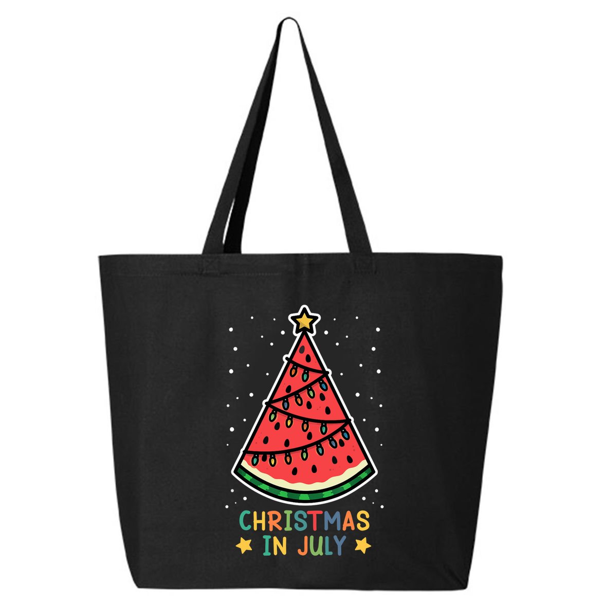 Funny Watermelon Christmas in July Wo  25L Jumbo Tote