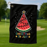 Funny Watermelon Christmas in July Wo  Golf Towel