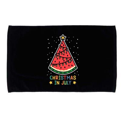 Funny Watermelon Christmas in July Wo  Microfiber Hand Towel