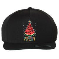 Funny Watermelon Christmas in July Wo  Wool Snapback Cap
