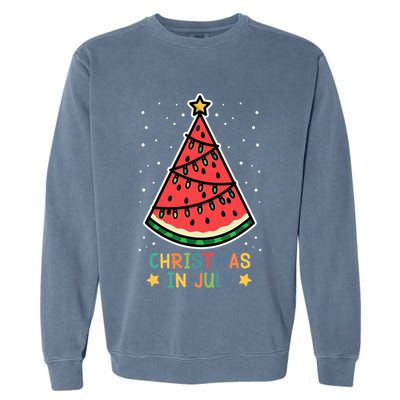 Funny Watermelon Christmas in July Wo  Garment-Dyed Sweatshirt