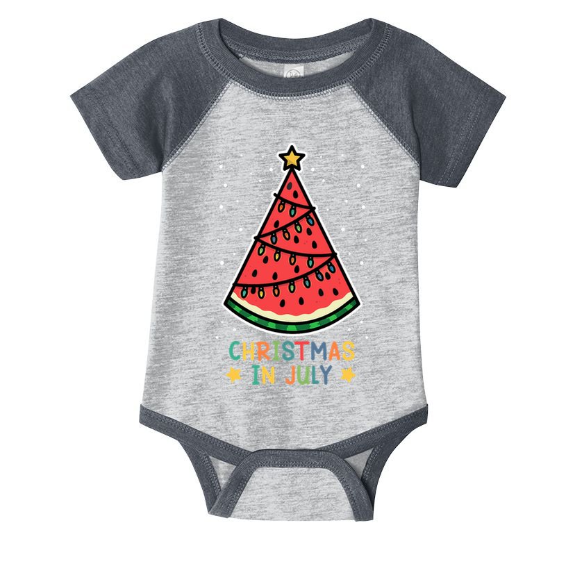 Funny Watermelon Christmas in July Wo  Infant Baby Jersey Bodysuit