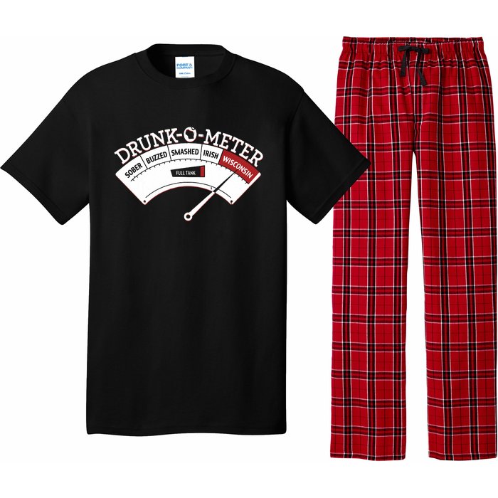 Funny Wisconsin Drinking Wisconsin Drunk Funny Pajama Set