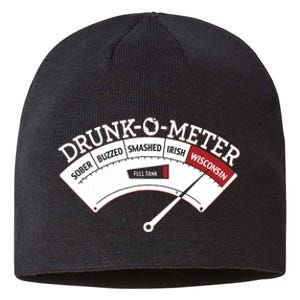 Funny Wisconsin Drinking Wisconsin Drunk Funny Sustainable Beanie