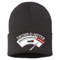 Funny Wisconsin Drinking Wisconsin Drunk Funny Sustainable Knit Beanie