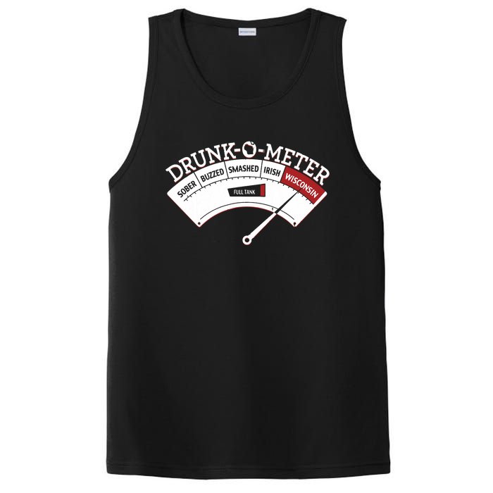 Funny Wisconsin Drinking Wisconsin Drunk Funny PosiCharge Competitor Tank