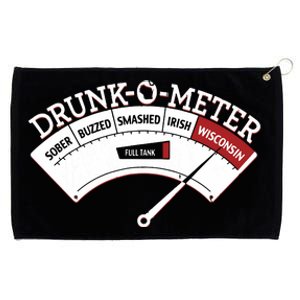 Funny Wisconsin Drinking Wisconsin Drunk Funny Grommeted Golf Towel