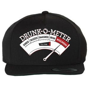 Funny Wisconsin Drinking Wisconsin Drunk Funny Wool Snapback Cap