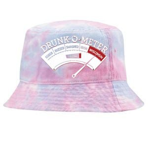 Funny Wisconsin Drinking Wisconsin Drunk Funny Tie-Dyed Bucket Hat