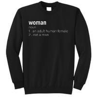 Funny Woman Definition Noun An Adult Human Female Tall Sweatshirt