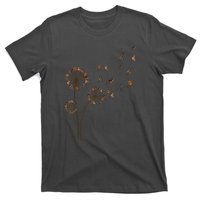 Flower Weiner Dog Long Haired Dachshund Dandelion Gift T-Shirt