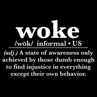 Funny Woke Definition Anti Woke Meme Gift Cooling Performance Crew T-Shirt