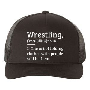 Funny Wrestling Definition Wrestler Gift Yupoong Adult 5-Panel Trucker Hat