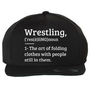 Funny Wrestling Definition Wrestler Gift Wool Snapback Cap