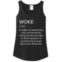 Funny Woke Definition Ladies Essential Tank