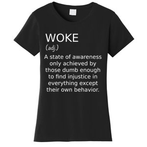 Funny Woke Definition Women's T-Shirt