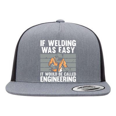 Funny Welding Design For Welder Weld Welding Lover Flat Bill Trucker Hat