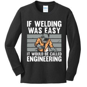 Funny Welding Design For Welder Weld Welding Lover Kids Long Sleeve Shirt