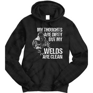 Funny Welding Designs For Men Dad Metal Workers Blacksmith Tie Dye Hoodie