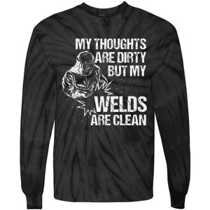 Funny Welding Designs For Men Dad Metal Workers Blacksmith Tie-Dye Long Sleeve Shirt