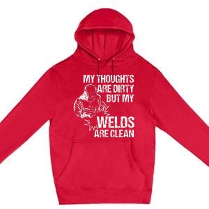 Funny Welding Designs For Men Dad Metal Workers Blacksmith Premium Pullover Hoodie