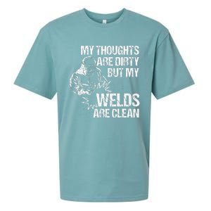 Funny Welding Designs For Men Dad Metal Workers Blacksmith Sueded Cloud Jersey T-Shirt