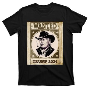 Funny Wanted Donald Trump Poster Trump 2024 Supporter T-Shirt