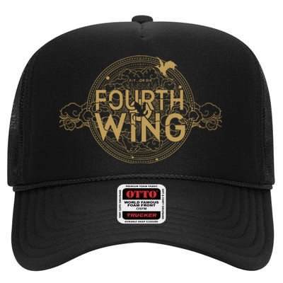 Fourth Wing Dragon Rider Basgiath War High Crown Mesh Back Trucker Hat