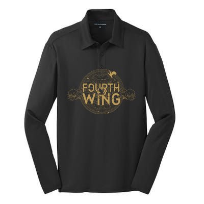 Fourth Wing Dragon Rider Basgiath War Silk Touch Performance Long Sleeve Polo