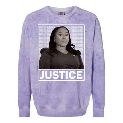 Fani Willis District Attorney Seeks Justice Premium Colorblast Crewneck Sweatshirt