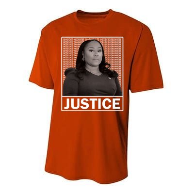 Fani Willis District Attorney Seeks Justice Premium Performance Sprint T-Shirt