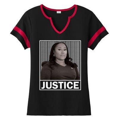 Fani Willis District Attorney Seeks Justice Premium Ladies Halftime Notch Neck Tee