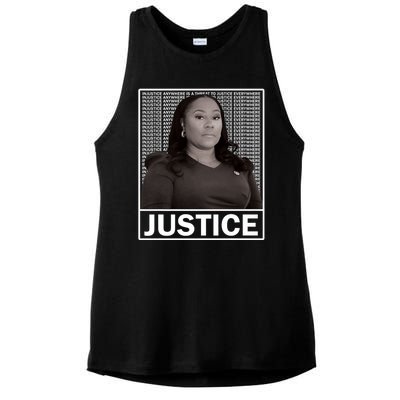 Fani Willis District Attorney Seeks Justice Premium Ladies PosiCharge Tri-Blend Wicking Tank