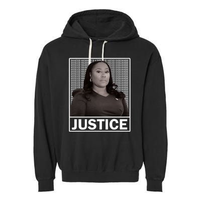 Fani Willis District Attorney Seeks Justice Premium Garment-Dyed Fleece Hoodie