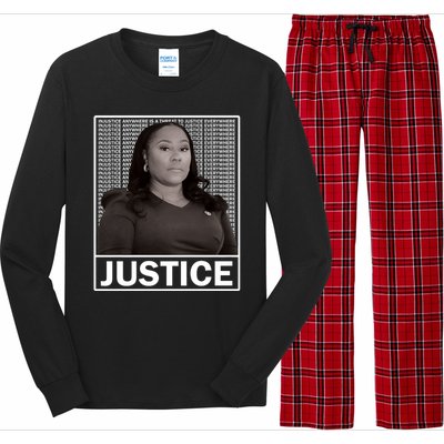 Fani Willis District Attorney Seeks Justice Premium Long Sleeve Pajama Set