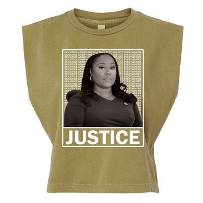 Fani Willis District Attorney Seeks Justice Premium Garment-Dyed Women's Muscle Tee