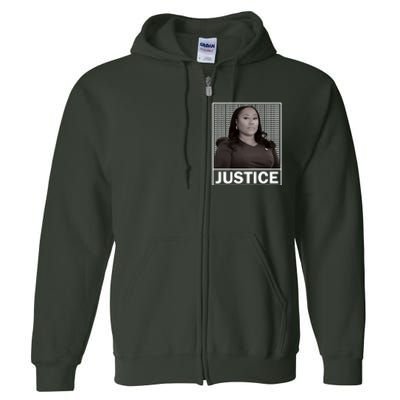 Fani Willis District Attorney Seeks Justice Premium Full Zip Hoodie