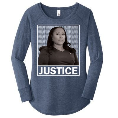 Fani Willis District Attorney Seeks Justice Premium Women's Perfect Tri Tunic Long Sleeve Shirt