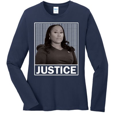 Fani Willis District Attorney Seeks Justice Premium Ladies Long Sleeve Shirt