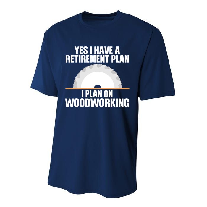 Funny Woodworking Design For Men Dad Carpenter Woodworker Performance Sprint T-Shirt